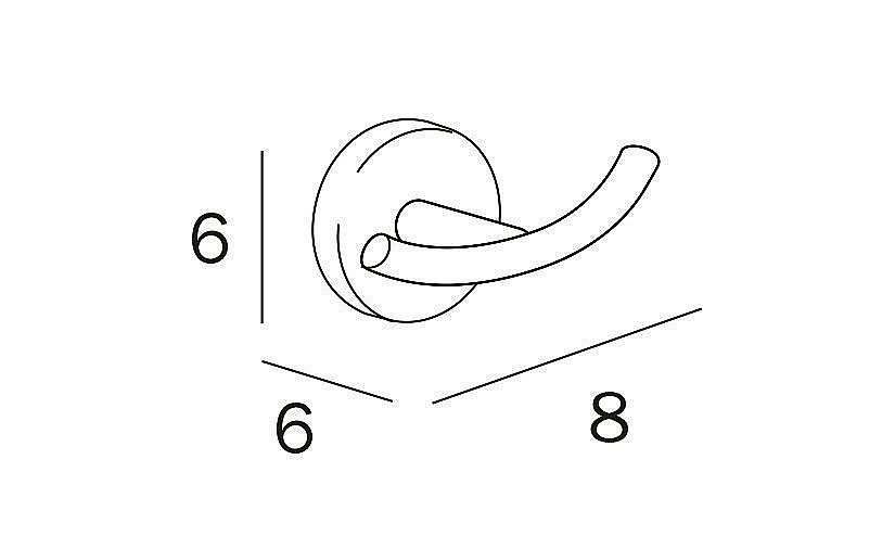 Крючок Inda Forum A3620BCR хром купить в интернет-магазине сантехники Sanbest