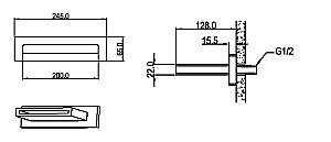 Излив для ванны Boheme Zodiac 625/2-CR хром купить в интернет-магазине сантехники Sanbest