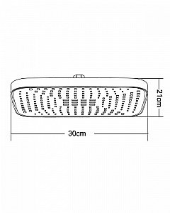 Верхний душ Orange S14TSb черный купить в интернет-магазине сантехники Sanbest