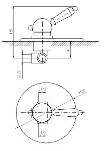 Смеситель для душа Rav-Slezak LABE L586KZ купить в интернет-магазине сантехники Sanbest
