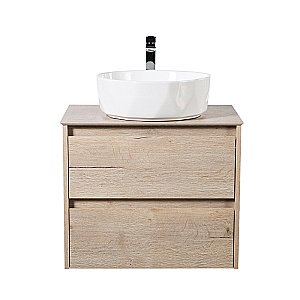 Тумба с раковиной и столешницей BelBagno KRAFT 60 Rovere Galifax Bianco для ванной в интернет-магазине Sanbest