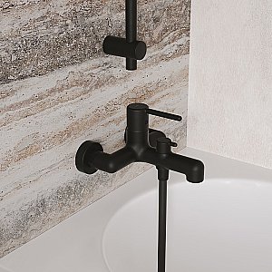 Смеситель для ванны Iddis Aiger AIGBL00i02WA черный матовый купить в интернет-магазине сантехники Sanbest
