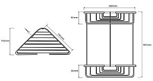 Полка Bemeta Cytro 102308132 26 купить в интернет-магазине сантехники Sanbest