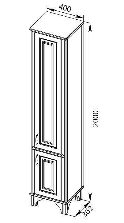 Пенал Aquanet Валенса для ванной в интернет-магазине сантехники Sanbest