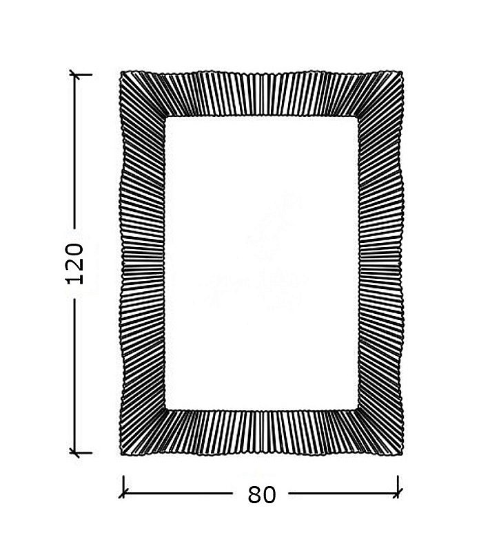 Зеркало Boheme NeoArt Soho 522 серебро в ванную от интернет-магазине сантехники Sanbest