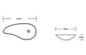 Раковина накладная CeruttiSpa 66 CR7265B белая купить в интернет-магазине Sanbest