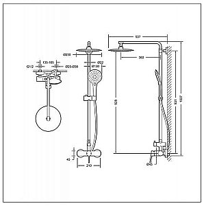 Душевая система Bravat PALACE F9172217CP-A-RUS купить в интернет-магазине сантехники Sanbest