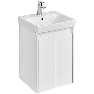 Тумба с раковиной Акватон Сканди Doors 45 белая для ванной в интернет-магазине Sanbest