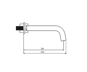 Излив для ванны Bronze de Luxe 15816 хром купить в интернет-магазине сантехники Sanbest