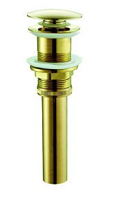 Донный клапан без перелива SantiLine SL-108 золото купить в интернет-магазине сантехники Sanbest