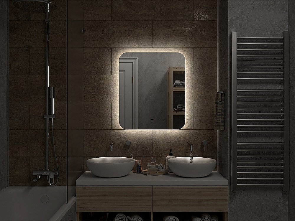 Зеркало Misty Адхил 60 АДХ-02-60/70-14 в ванную от интернет-магазине сантехники Sanbest