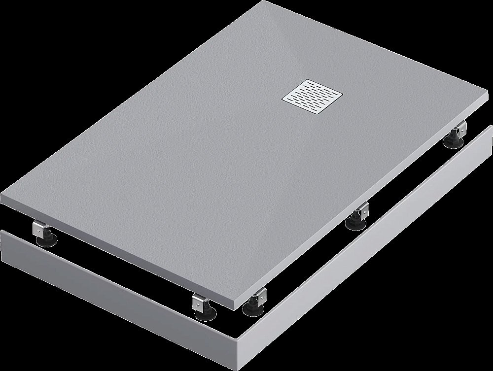 Поддон литьевой Good Door Essentia 90x100 Графит купить в интернет-магазине Sanbest