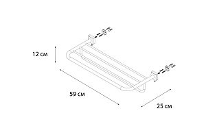 Полка для полотенец FIXSEN Kvadro FX-61315 купить в интернет-магазине сантехники Sanbest
