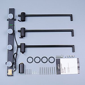 Полотенцесушитель электрический ABBER Charme AH4003MB черный матовый купить в интернет-магазине сантехники Sanbest