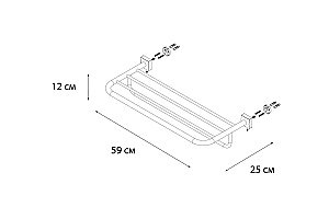 Полка для полотенец FIXSEN Kvadro FX-61315 купить в интернет-магазине сантехники Sanbest