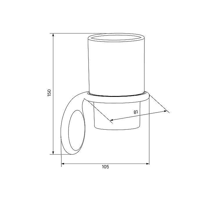 Стакан для зубных щеток Iddis Oldie OLDBRC1i45 купить в интернет-магазине сантехники Sanbest