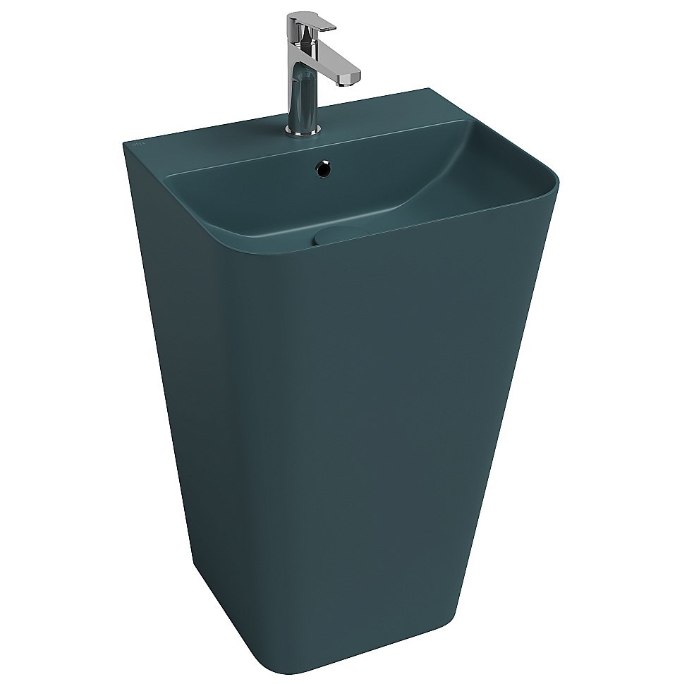 Раковина ISVEA Sott'Aqua 50 10SQ37001SV-2P изумрудный матовый купить в интернет-магазине Sanbest