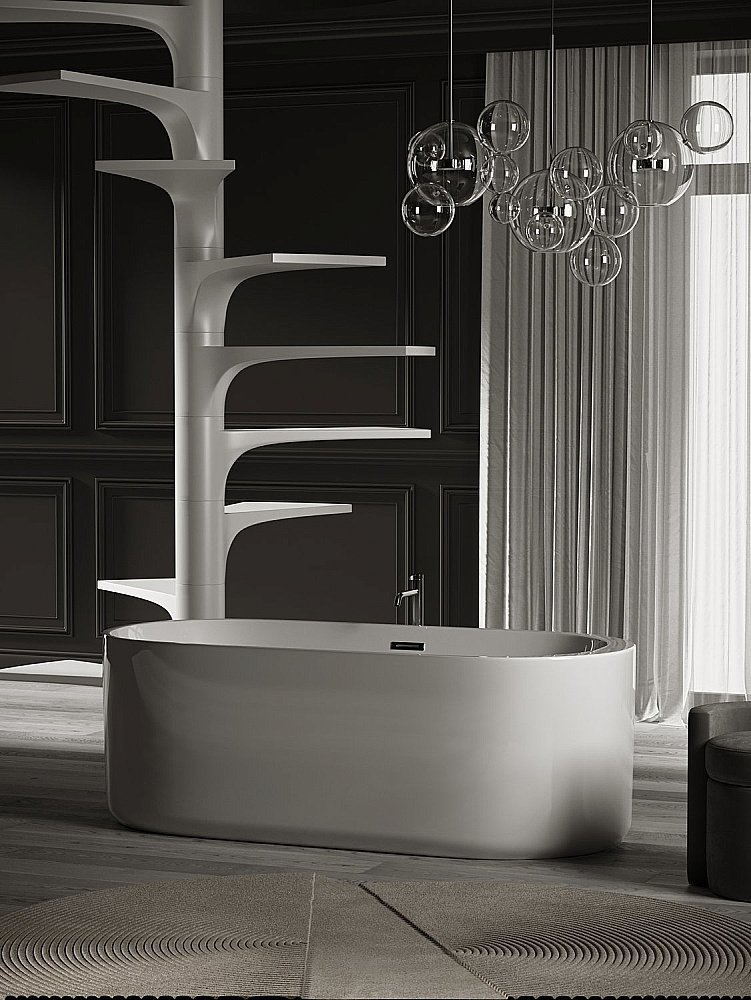 Акриловая ванна Sancos Fiori 170х80 FB04 белая купить в интернет-магазине Sanbest