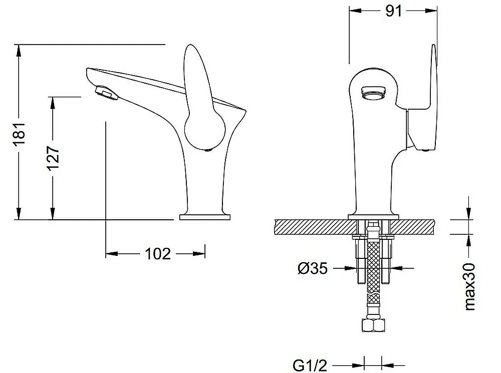 Смеситель для раковины Schein Leaf 48217A/8032001A купить в интернет-магазине сантехники Sanbest