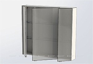 Зеркальный шкаф Aquanet Августа 100 белый купить в интернет-магазине сантехники Sanbest