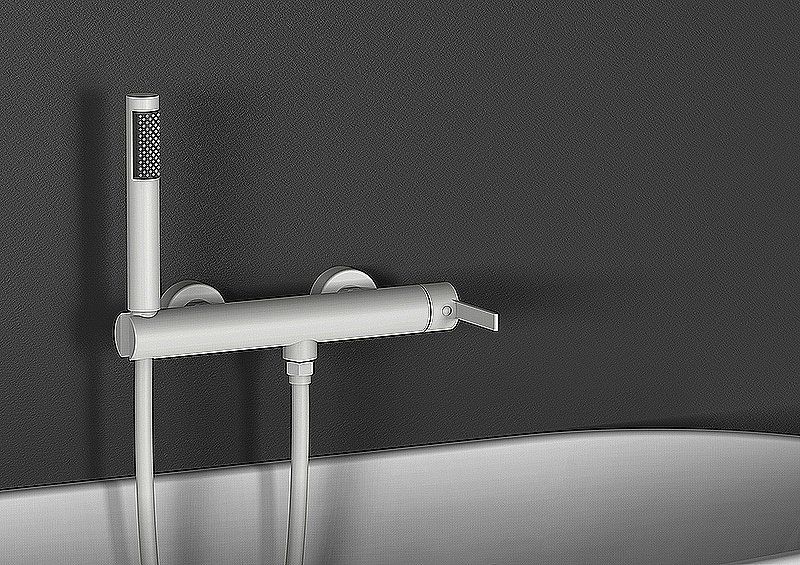 Смеситель для душа Kaiser Serio 05477-4 белый матовый купить в интернет-магазине сантехники Sanbest