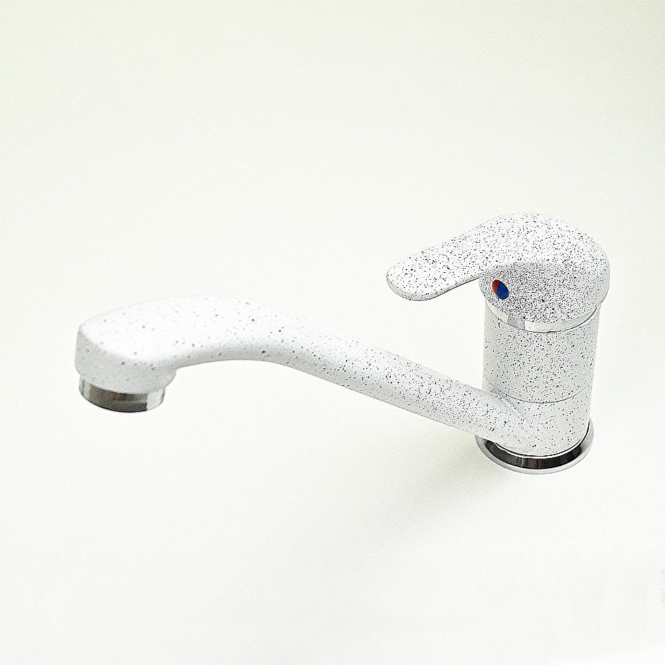 Смеситель для кухни PAINI Jolly 6990573Z1KM белый гранит купить в интернет-магазине сантехники Sanbest