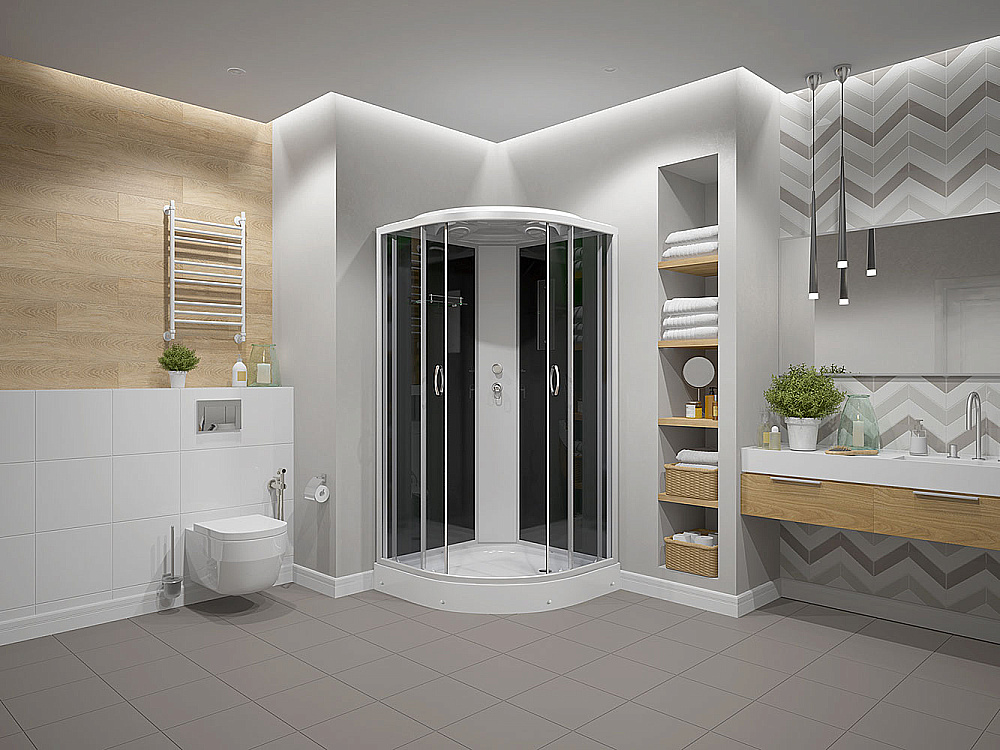 Душевая кабина Erlit Comfort ER3509P-C2-RUS 90x90 купить в интернет-магазине Sanbest