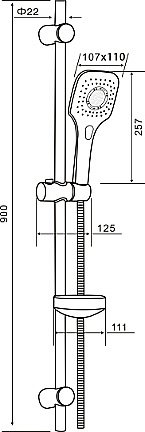 Душевой гарнитур Orange O-Shower OS073 хром купить в интернет-магазине сантехники Sanbest