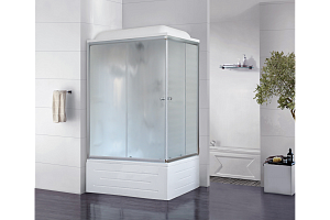 Душевая кабина Royal Bath RB8100BP2-M 100x80 профиль сатин/стекло матовое купить в интернет-магазине Sanbest