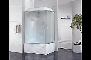 Душевая кабина Royal Bath RB8100BP2-M 100x80 профиль сатин/стекло матовое купить в интернет-магазине Sanbest