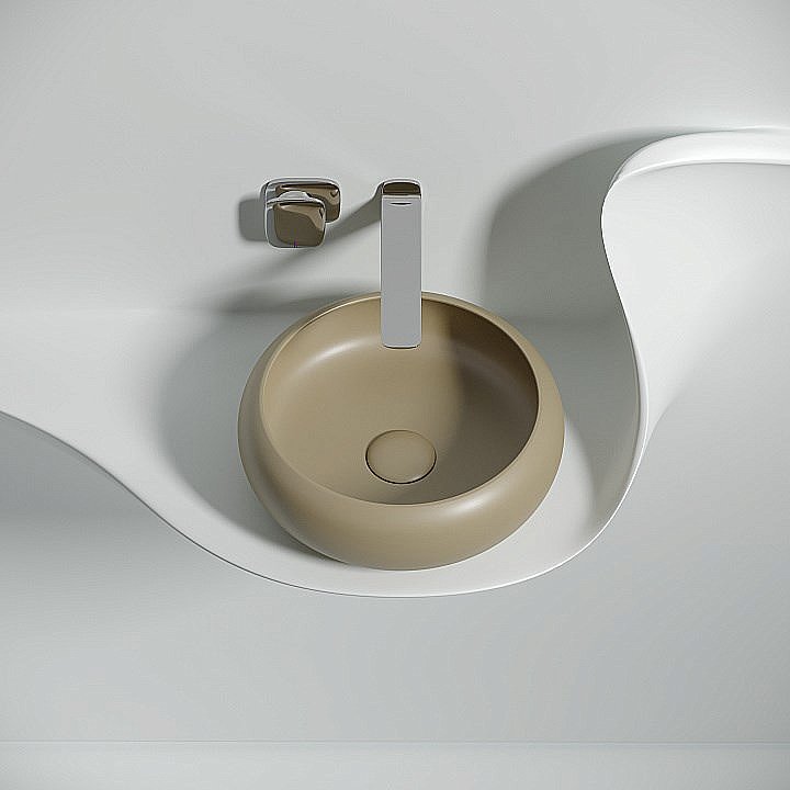 Раковина Ceramica Nova Element 36 CN6050MC капучино матовая купить в интернет-магазине Sanbest