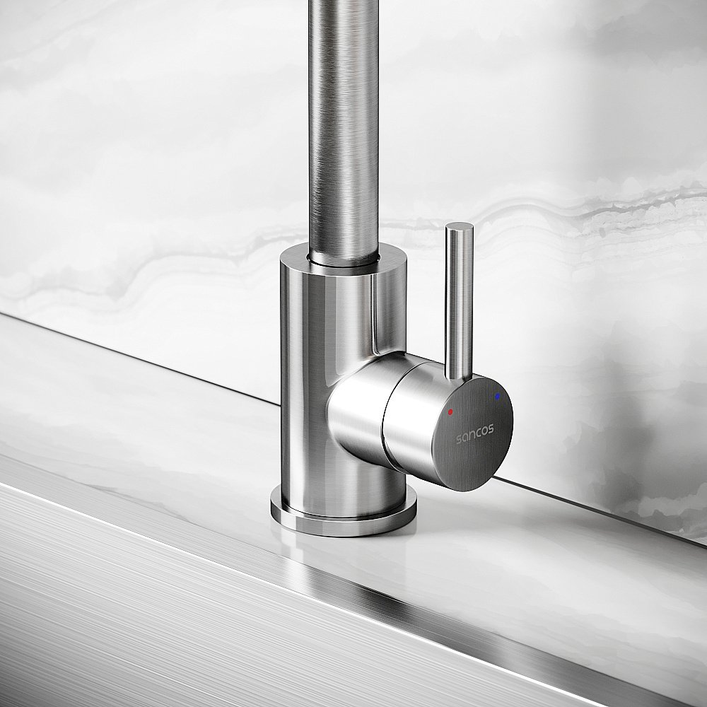 Смеситель для кухни Sancos Stainless SC12001SS нержавеющая сталь купить в интернет-магазине сантехники Sanbest