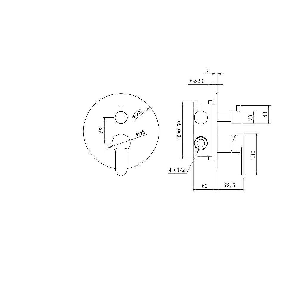 Душевая система Berges NARDIS 2R 71003 хром купить в интернет-магазине сантехники Sanbest