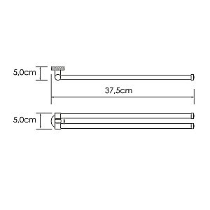 Полотенцедержатель WasserKraft Mosel K-46631 хром купить в интернет-магазине сантехники Sanbest