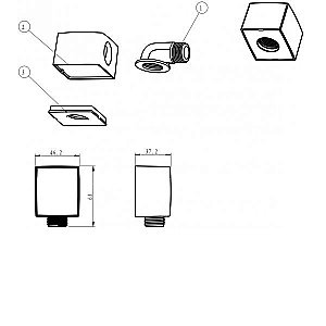 Смеситель для душа Aquanet STATIC 1.06 257149 хром купить в интернет-магазине сантехники Sanbest