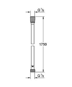 Душевой шланг Grohe Silverflex 28388GL0 купить в интернет-магазине сантехники Sanbest