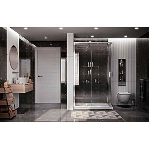 Душевой уголок Ambassador Kingston 14011122 120х90 стекло прозрачное/профиль хром купить в интернет-магазине Sanbest