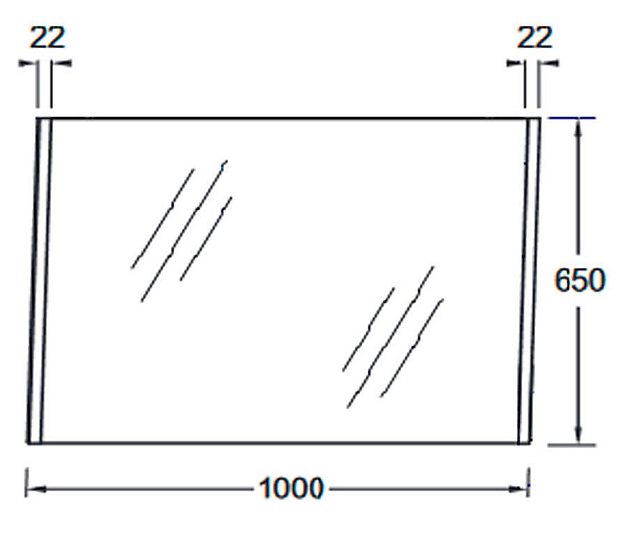 Зеркало Jacob Delafon Sherwood EB1837RU-P6 100 натуральный дуб в ванную от интернет-магазине сантехники Sanbest