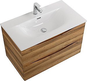 Тумба с раковиной BelBagno MARINO-CER-N-800-2C-SO-RR-P Rovere Rustico для ванной в интернет-магазине Sanbest