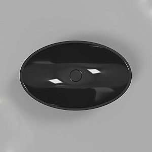 Раковина накладная WhiteCross Aquamarine 56 0715.056035.101 черная купить в интернет-магазине Sanbest