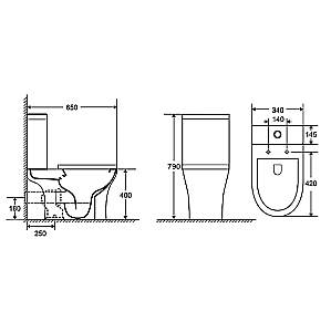 Унитаз напольный Azario Fretta Round AZ-7121A белый, безободковый, с бачком, с крышкой микролифт купить в интернет-магазине Sanbest