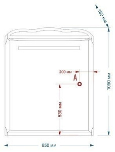 Зеркало Misty Дайна П-Дай02085-011Св в ванную от интернет-магазине сантехники Sanbest