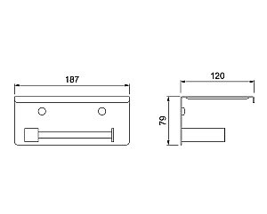 Держатель для туалетной бумаги Timo Selene 17044/17 купить в интернет-магазине сантехники Sanbest
