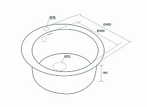 Мойка кухонная Paulmark Gelegen PM404800-GR Серая купить в интернет-магазине сантехники Sanbest