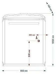 Зеркало Misty Дайна П-Дай02085-011Св в ванную от интернет-магазине сантехники Sanbest