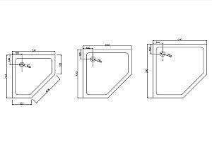 Душевой поддон Taliente PTA-08083 80х80 белый купить в интернет-магазине Sanbest