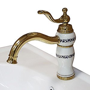 Смеситель для раковины Радомир Маджоре 1-27-3-0-0-615 золото купить в интернет-магазине сантехники Sanbest