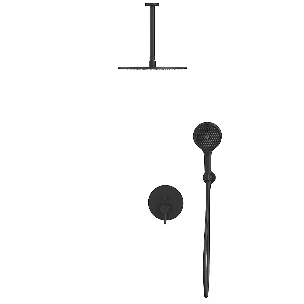 Душевая система WhiteCross Y YSET12TOPBL черная матовая купить в интернет-магазине сантехники Sanbest