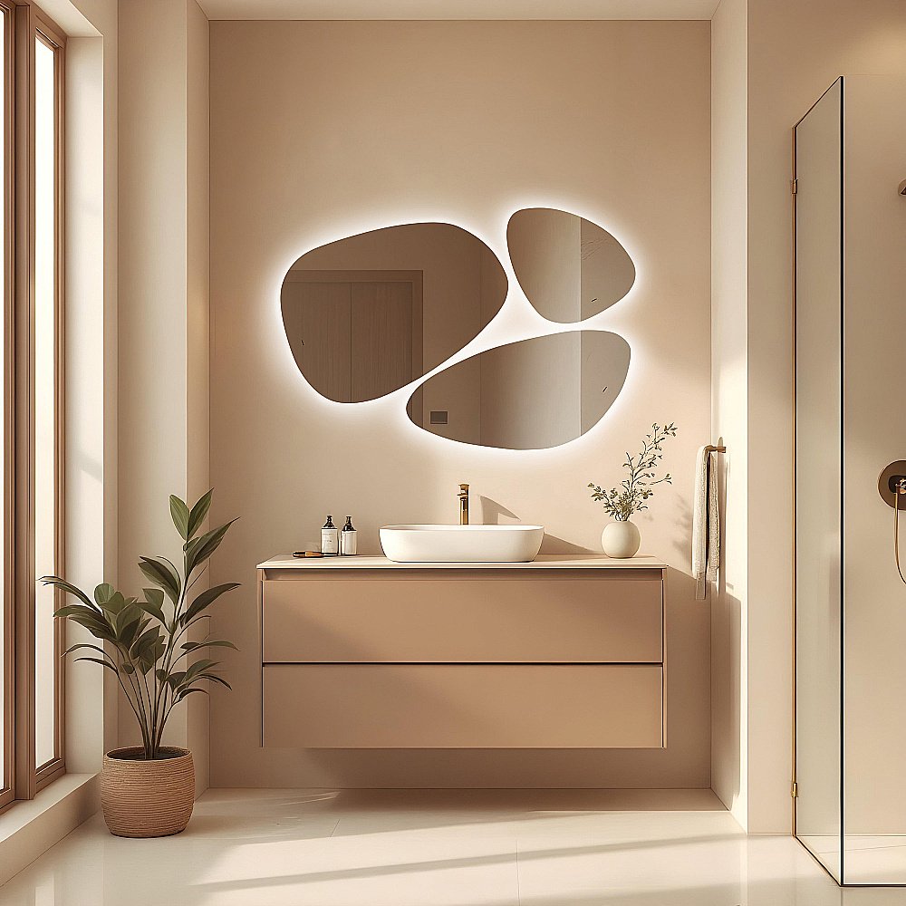 Зеркало ABBER Teil AG6503S 110x110 в ванную от интернет-магазине сантехники Sanbest