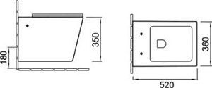 Унитаз подвесной SantiLine SL-5004MB+SL-04 безободковый, с инсталляцией, с крышкой микролифт, черный матовый купить в интернет-магазине Sanbest